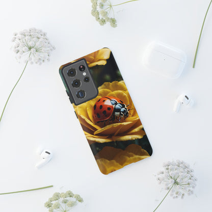 Samsung Galaxy Case: Ladybug on Yellow Petals