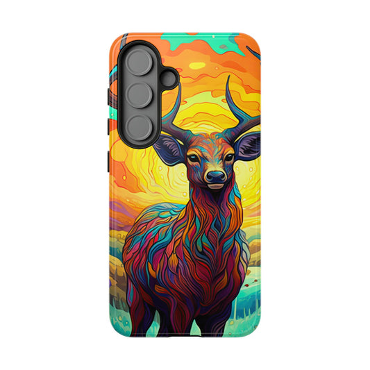 Vibrant Stag in Bloom – Samsung Galaxy Case