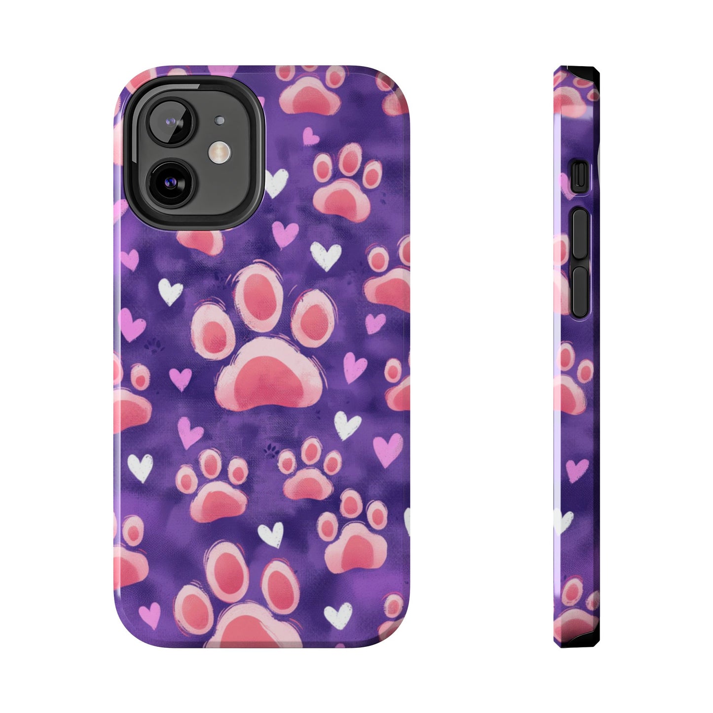 Bold Paw Print iPhone Case - Vibrant Pet-Themed Protective Cover