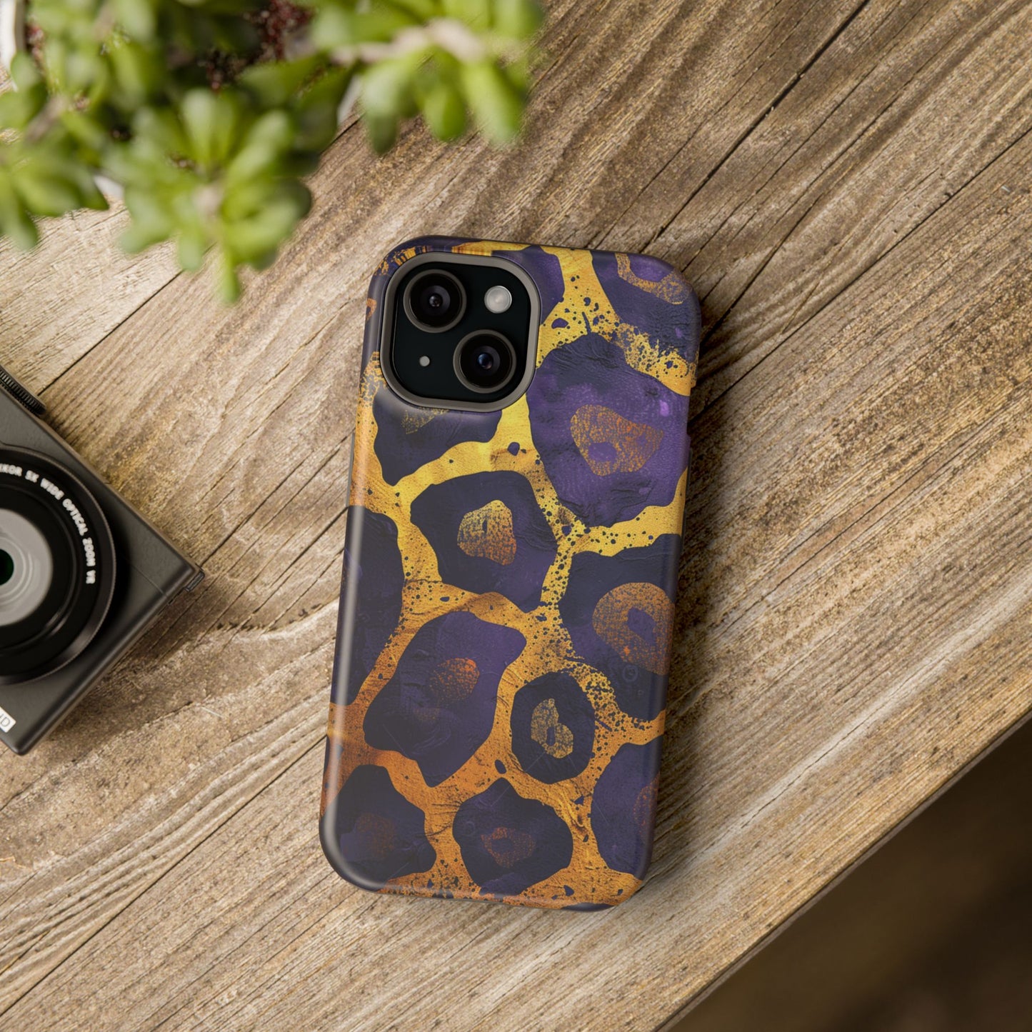 Regal Amethyst Leopard iPhone Case