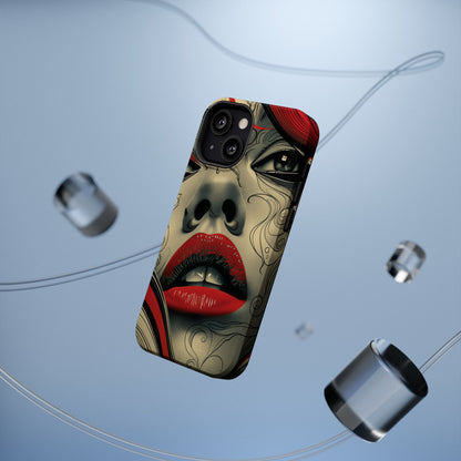 Bold Beauty Red Lips iPhone Case