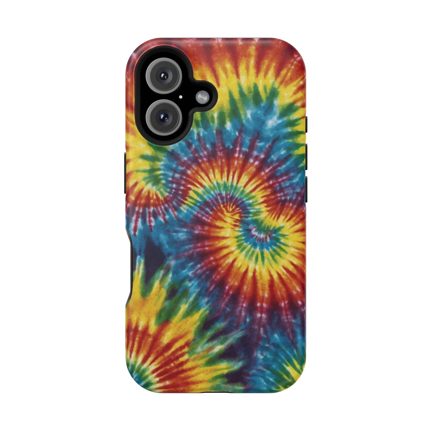 Retro Rainbow Tie-Dye MagSafe Case – Swirl Design