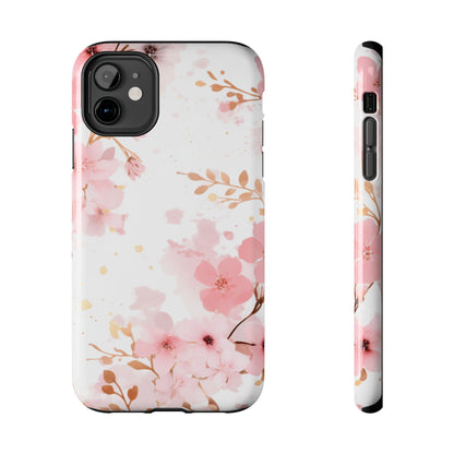 Soft Pink Cherry Blossom iPhone Case – Elegant Floral Design