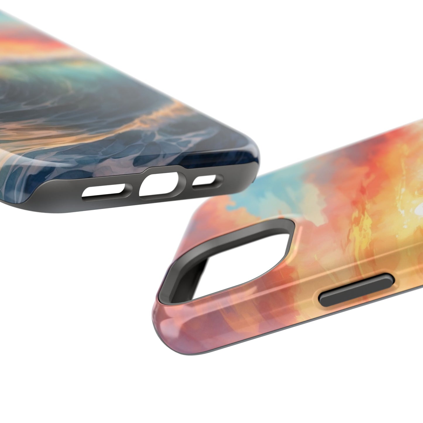 Ocean Wave Sunset MagSafe iPhone Case – Coastal Vibes Design