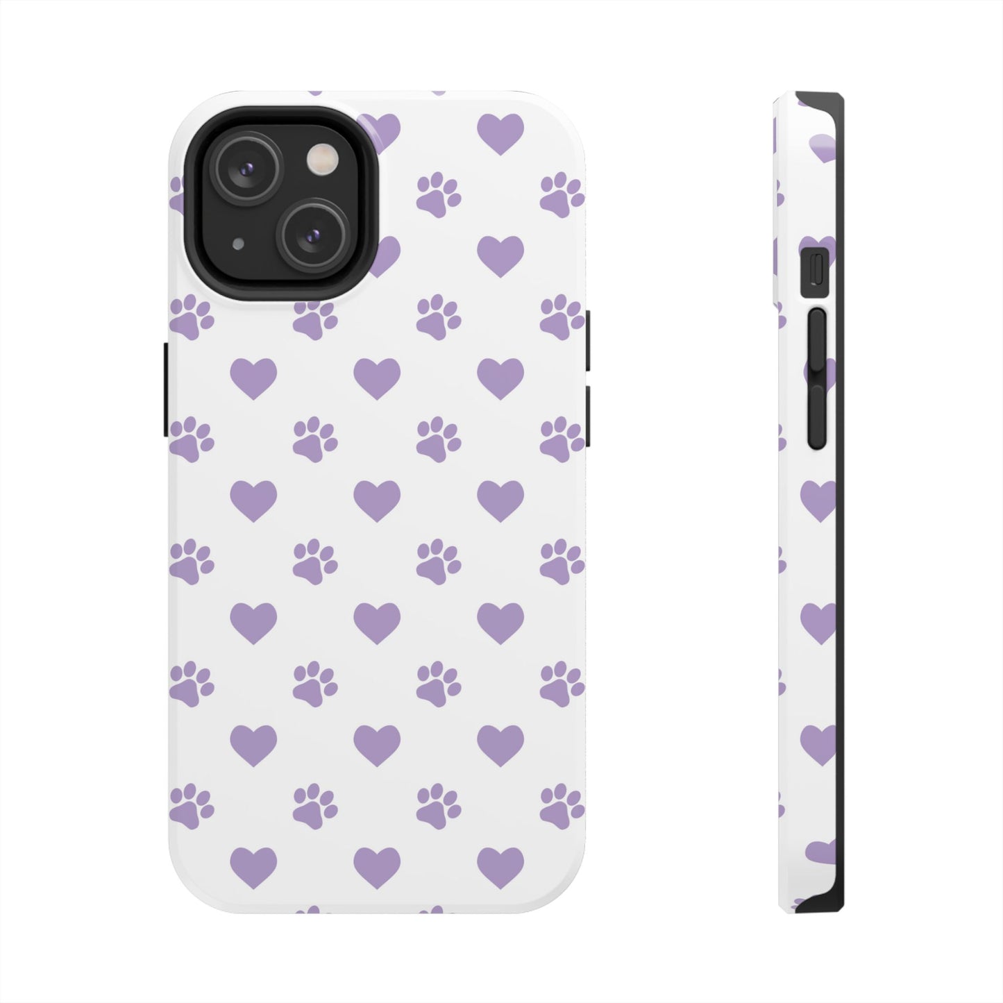 Paw Prints & Hearts – Cute and Durable iPhone Case for Animal Lovers