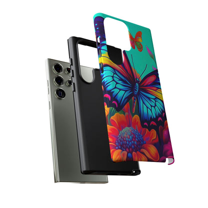 Vivid Butterfly & Floral Burst - Samsung Galaxy Case