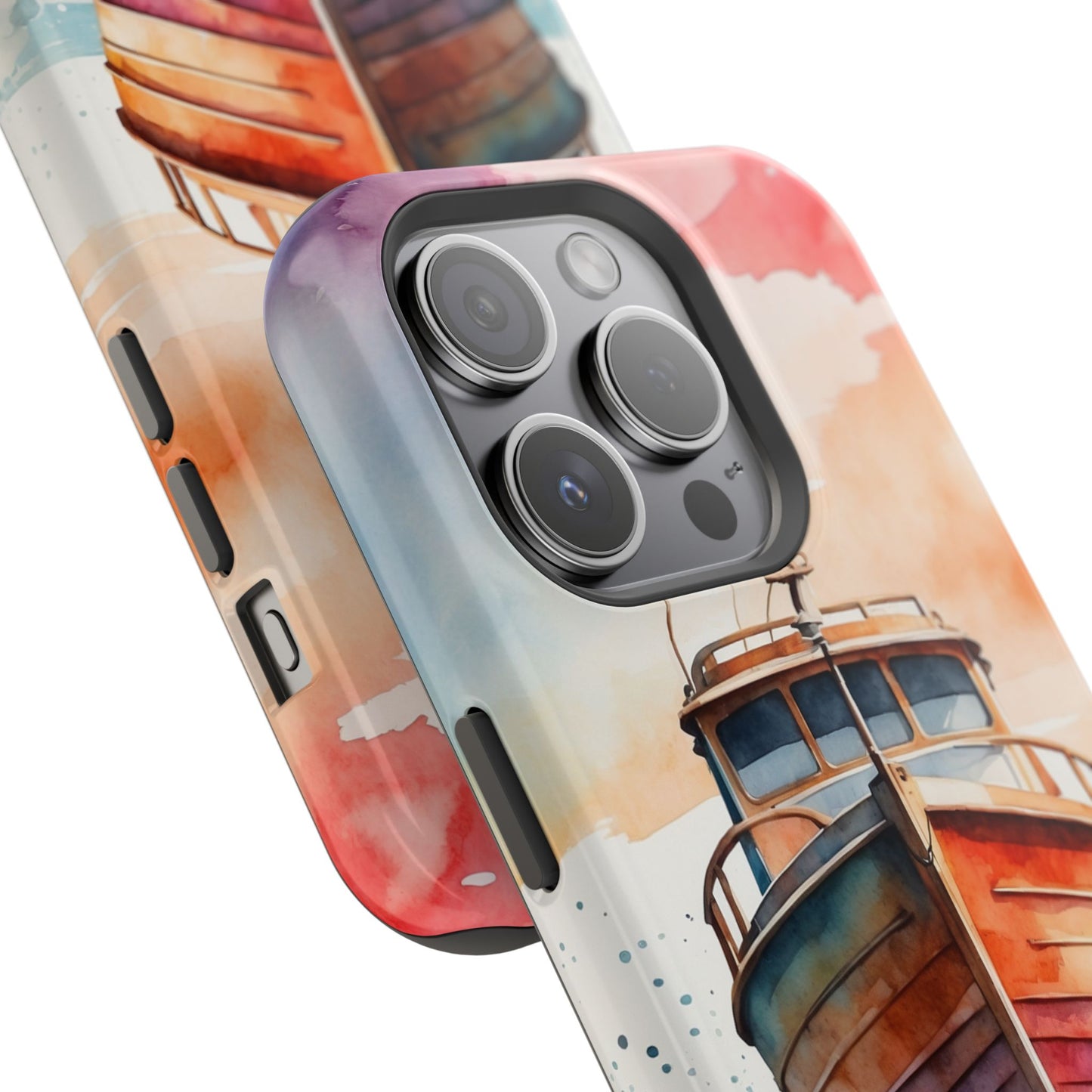 Sunset Sail Watercolor Boat –  MagSafe iPhone Series Case