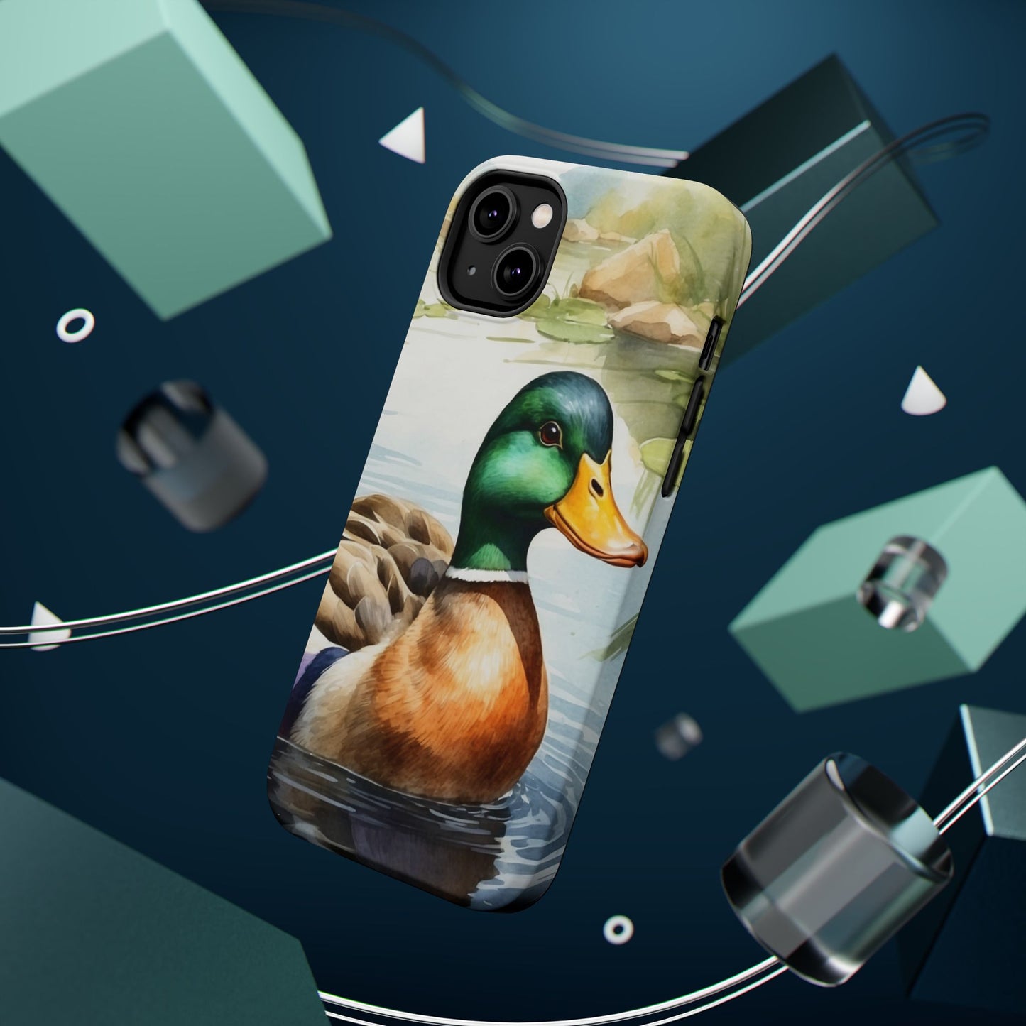 Serene Duck Reflection - MagSafe iPhone Case