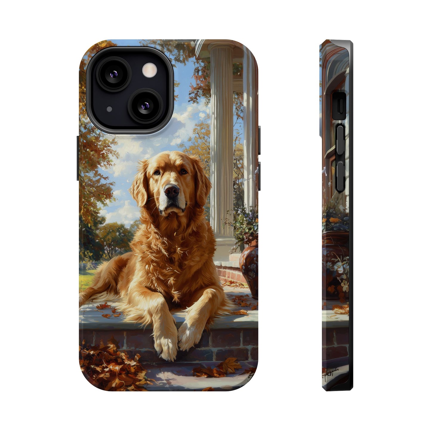 Golden Retriever Autumn Serenity - MagSafe iPhone Series Case