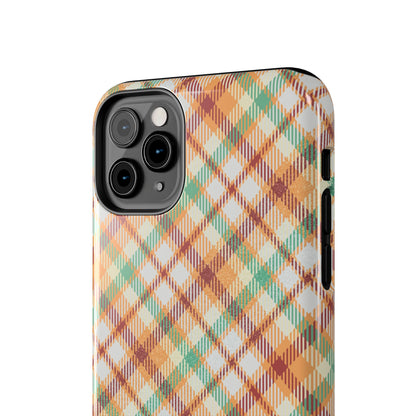 iPhone Case - Autumn Harvest Plaid Design