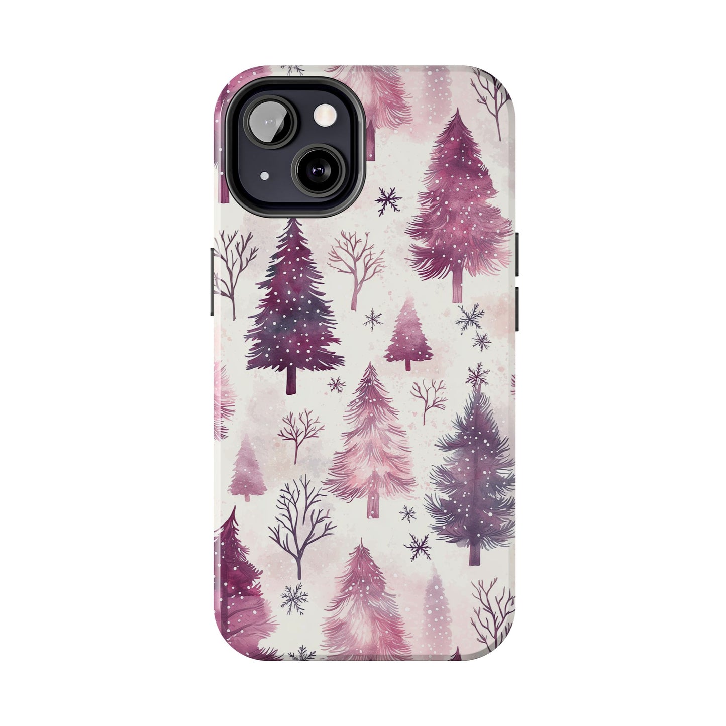 Winter Wonderland Purple Christmas Trees – iPhone Series Case