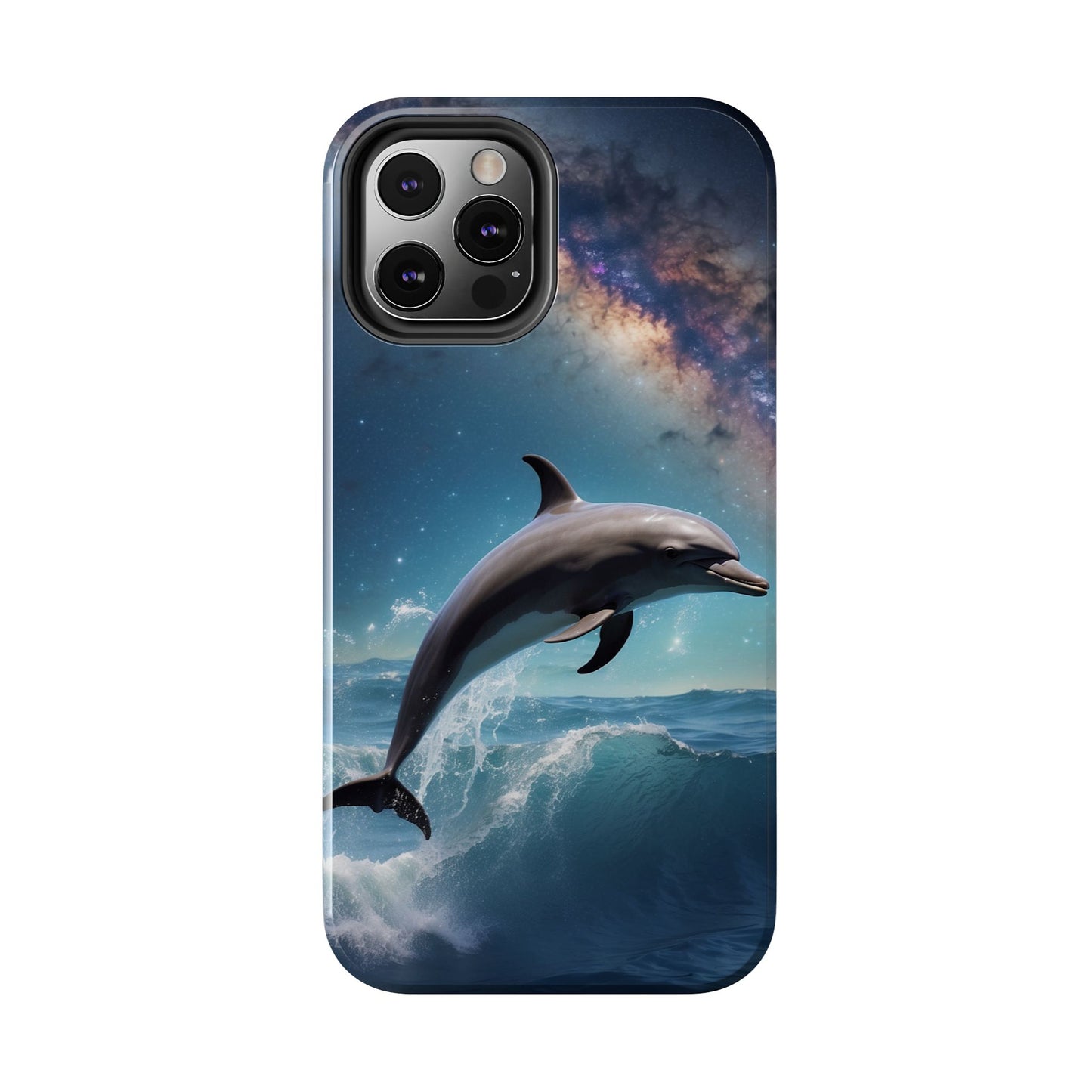 Dolphin Galaxy Splash - iPhone Case