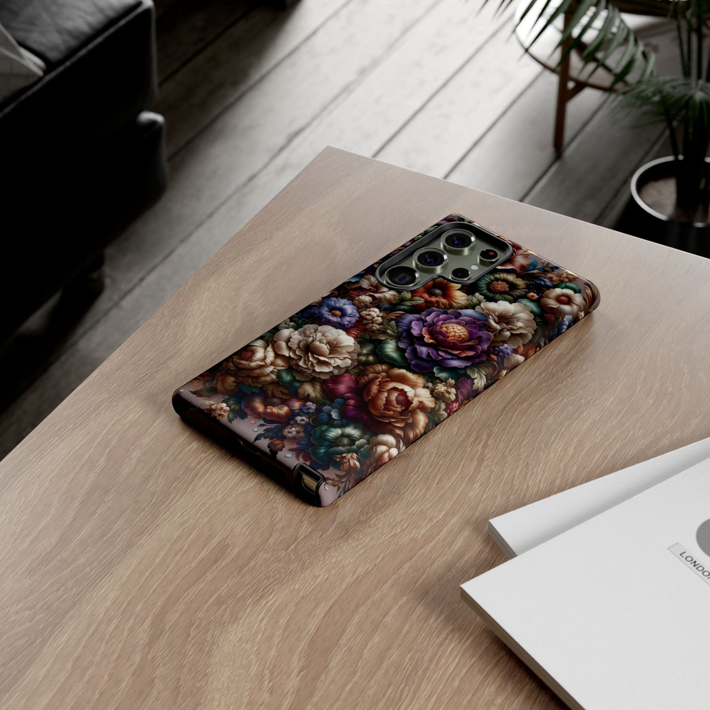 Floral Elegance For Samsung - Protective Dual-Layer Design with Vibrant Full-Wrap Print