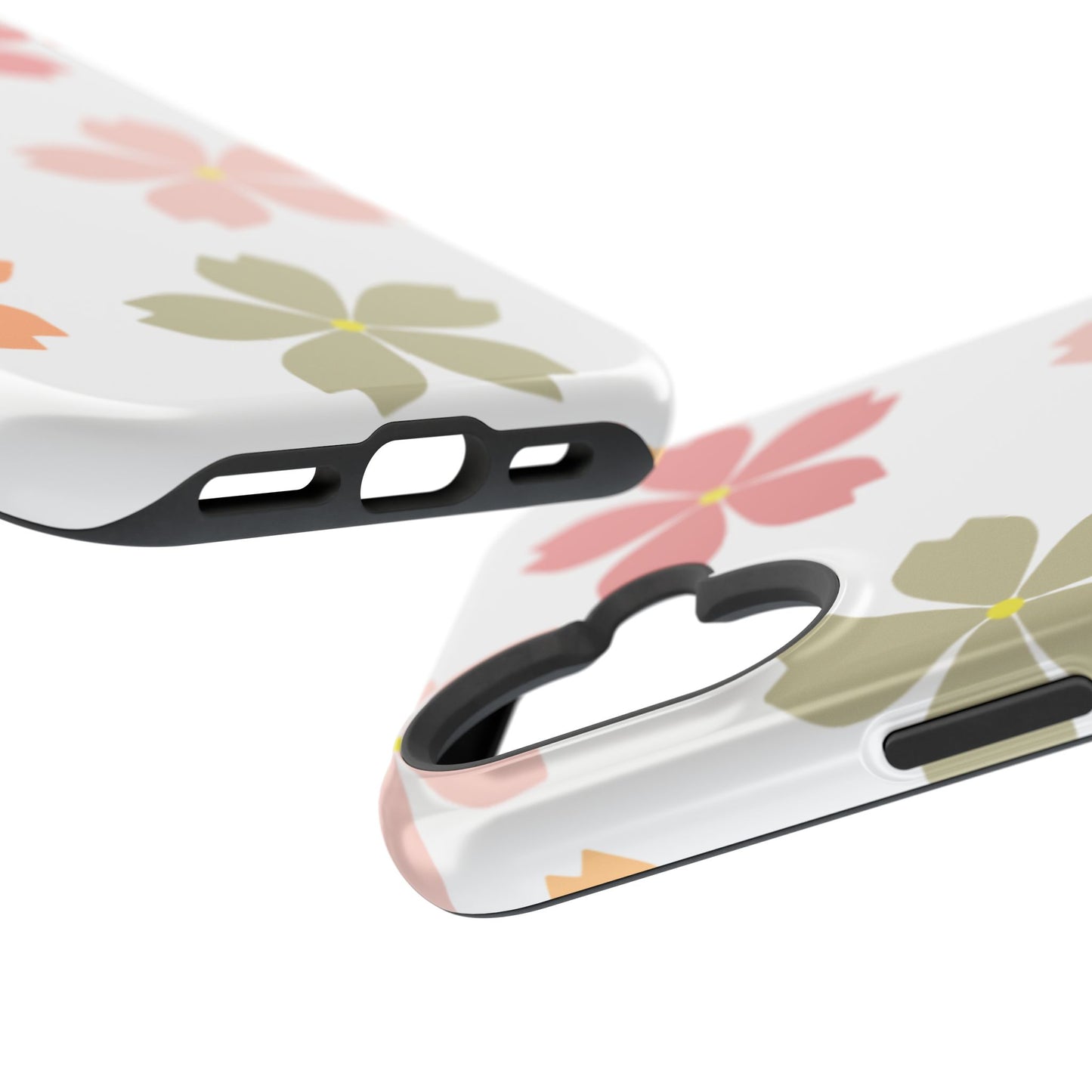 Pastel Sakura Blossom Tough MagSafe iPhone Case – Durable Design with Soft Matte Finish