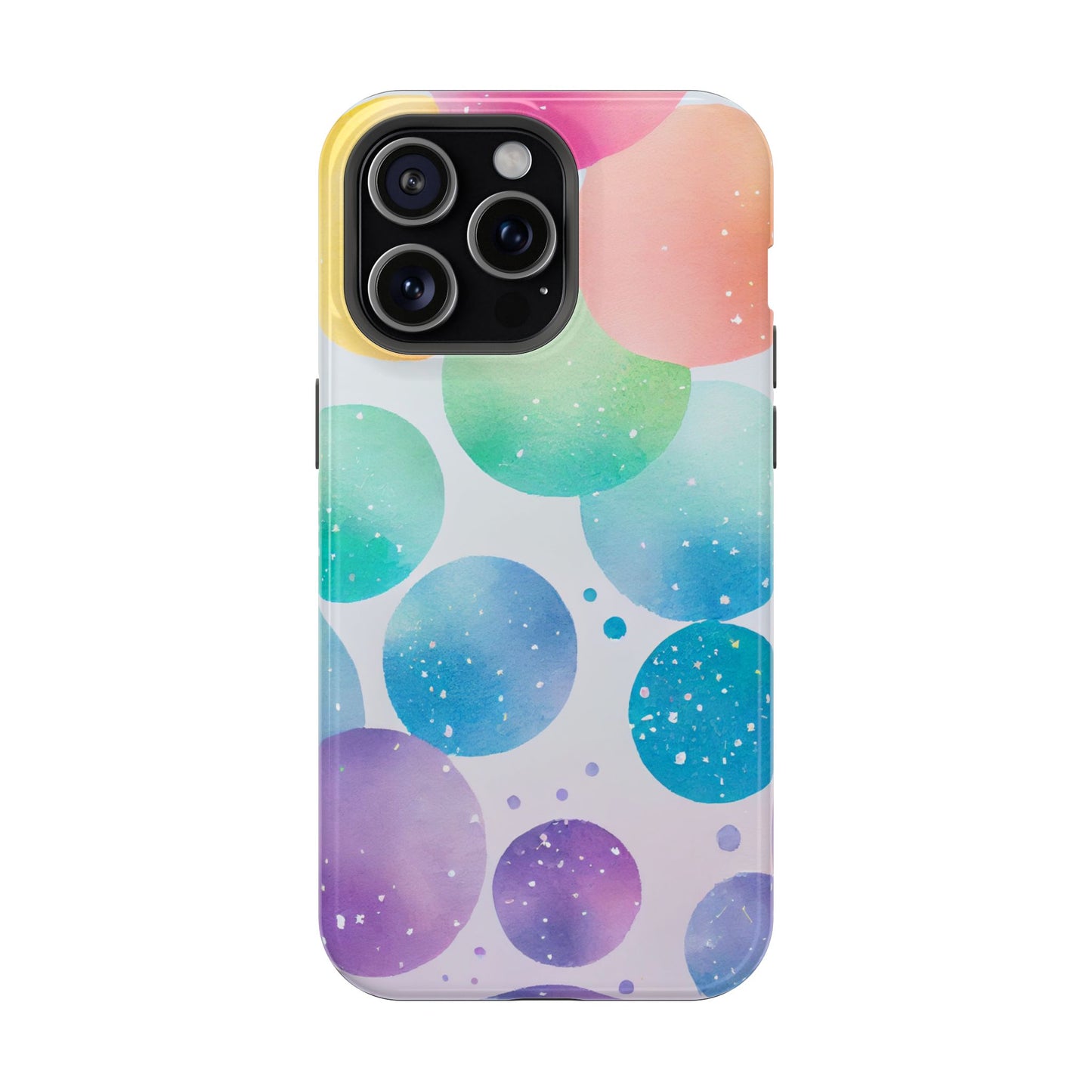 Pastel Galaxy Bubbles  MagSafe iPhone Case – Slim Design, Glossy Finish