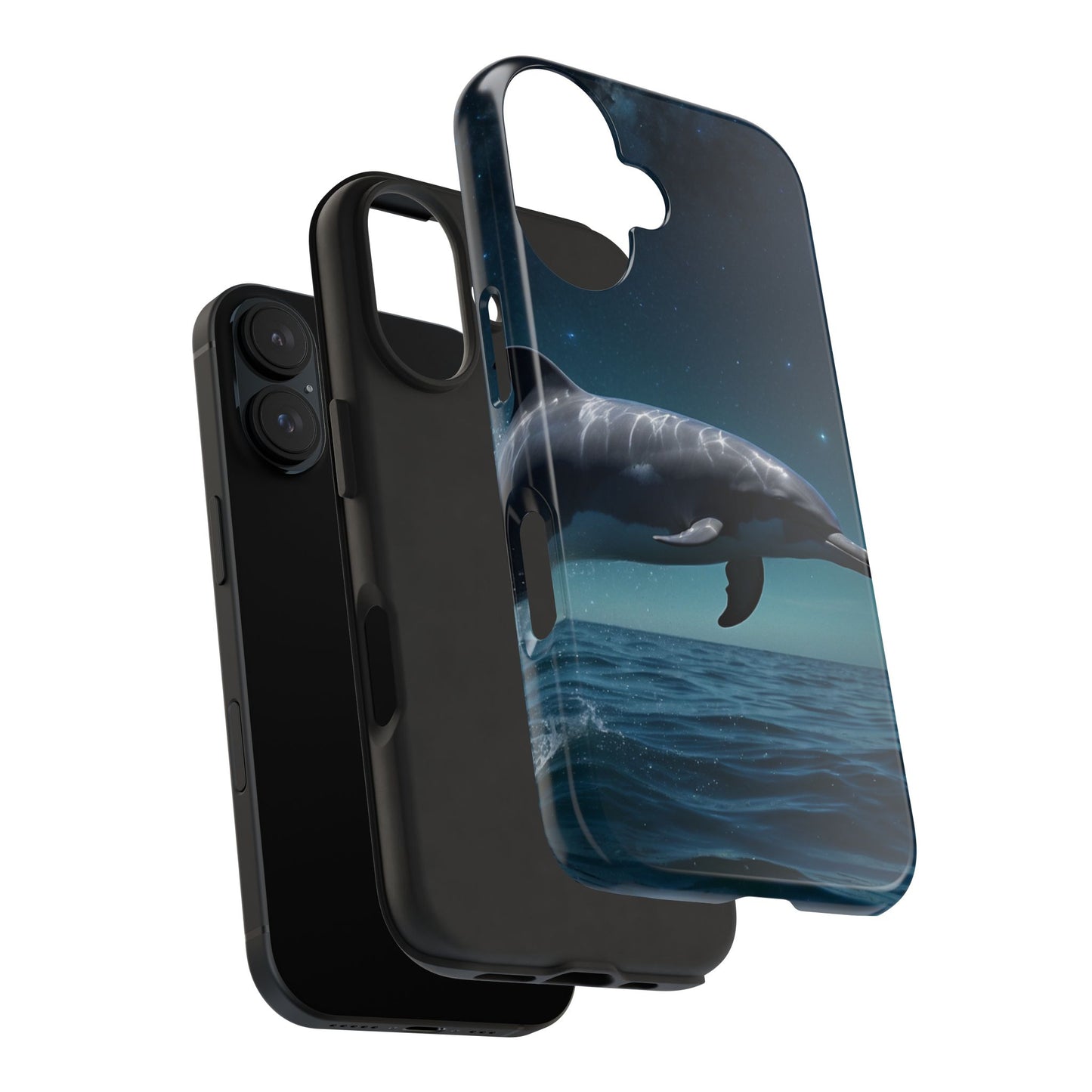 Midnight Ocean Dolphin - iPhone Case