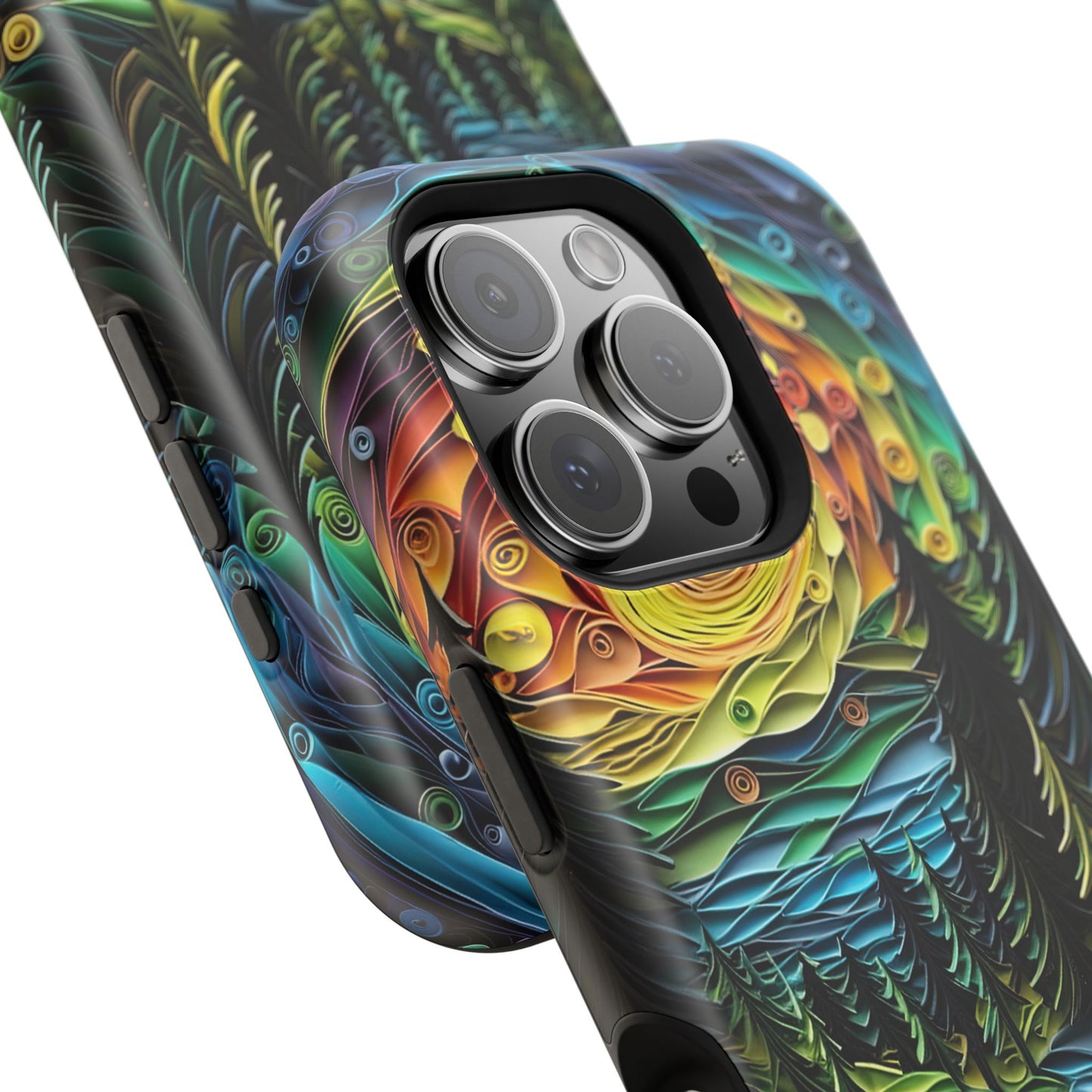 Radiant Forest Sunset MagSafe iPhone Case – Artistic Landscape Design