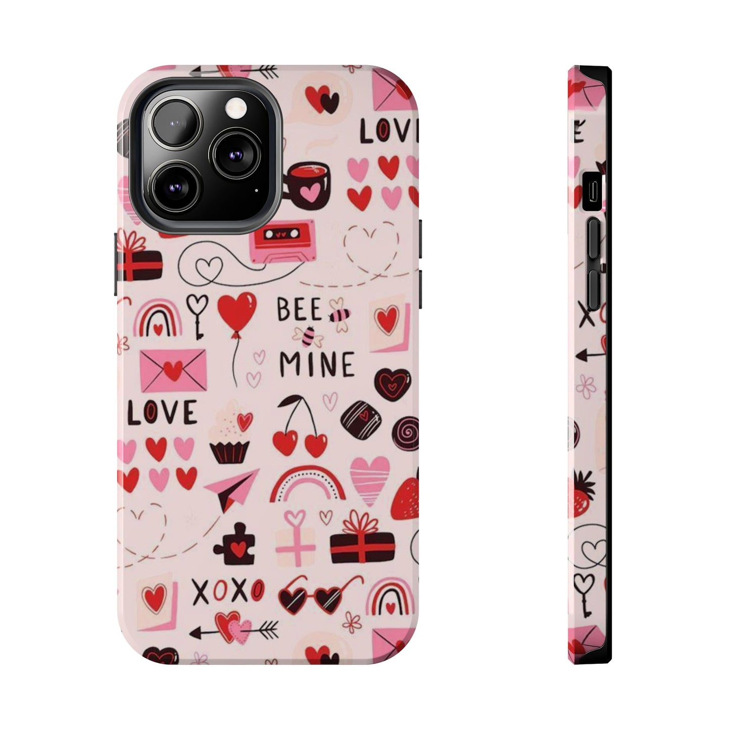 iPhone Case: Bee Mine Love Doodles