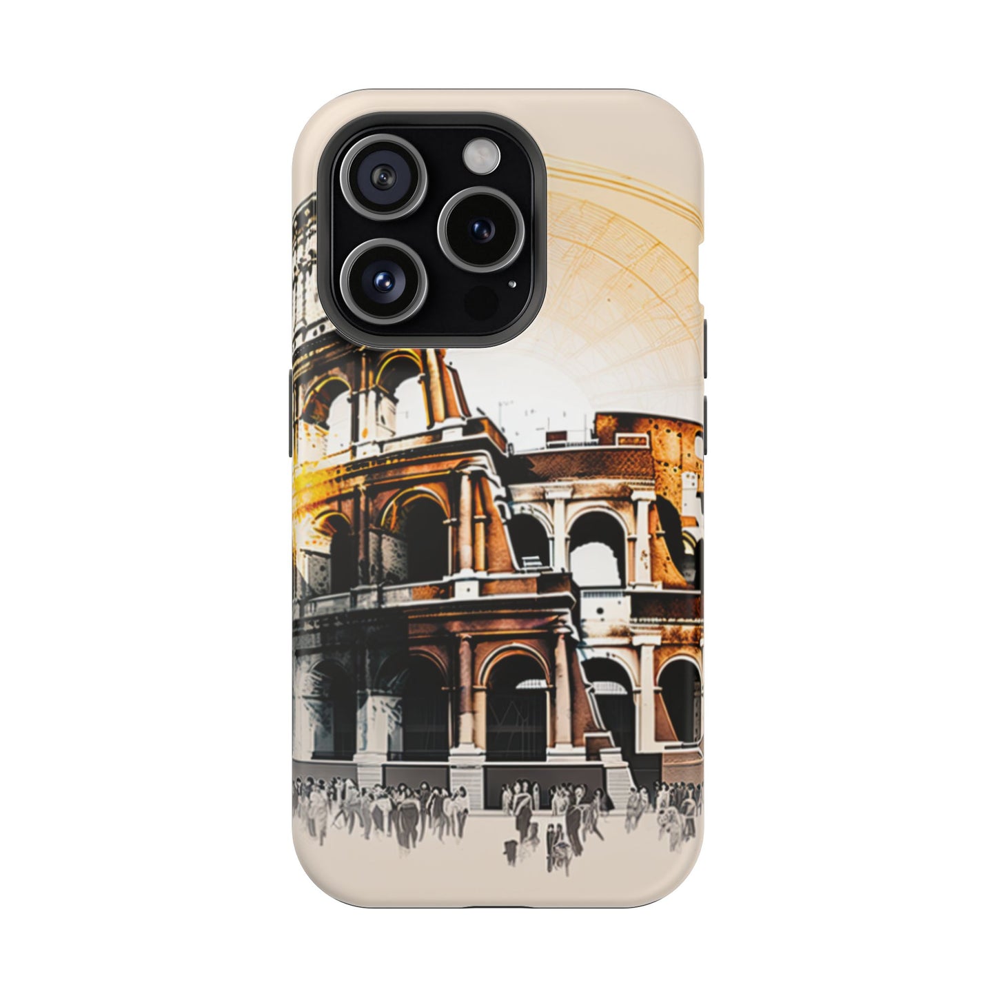 Rome Colosseum MagSafe iPhone Case - Italian Landmark with Wireless Charging Compatibility