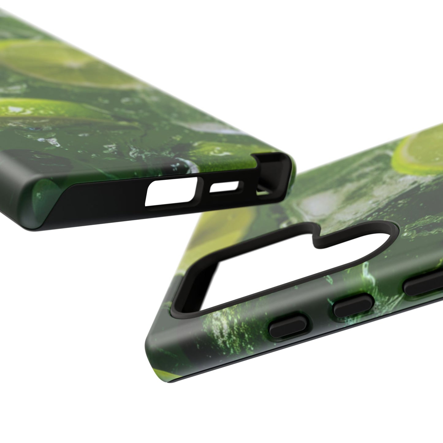 Refreshing Lime Splash Samsung Galaxy Case – Tough Protection, Vivid Dual-Layer Design