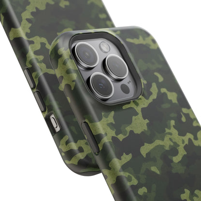 Dark Green Camouflage – MagSafe iPhone Case, Slim and Drop-Resistant