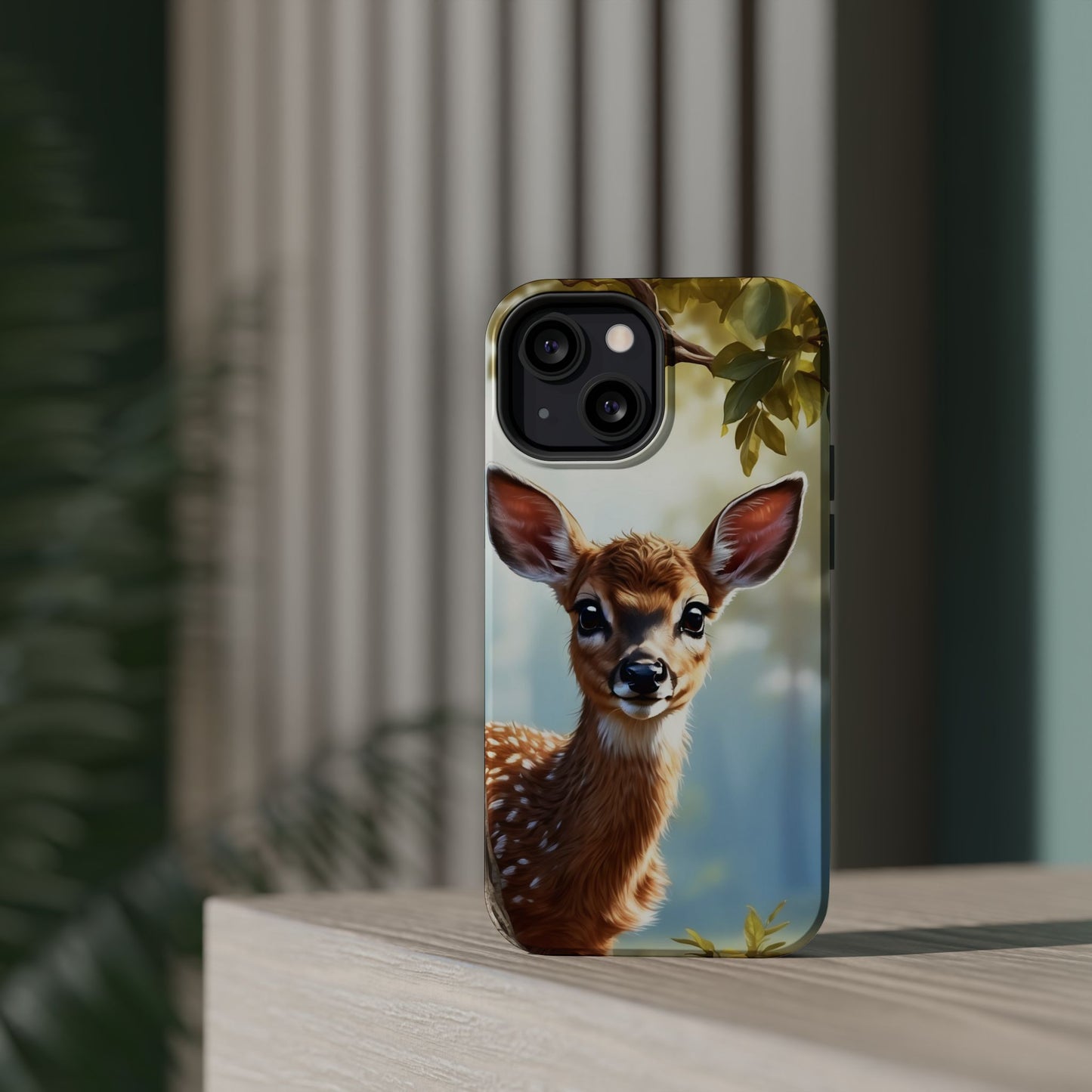 Whimsical Fawn in a Sunlit Forest MagSafe iPhone Case