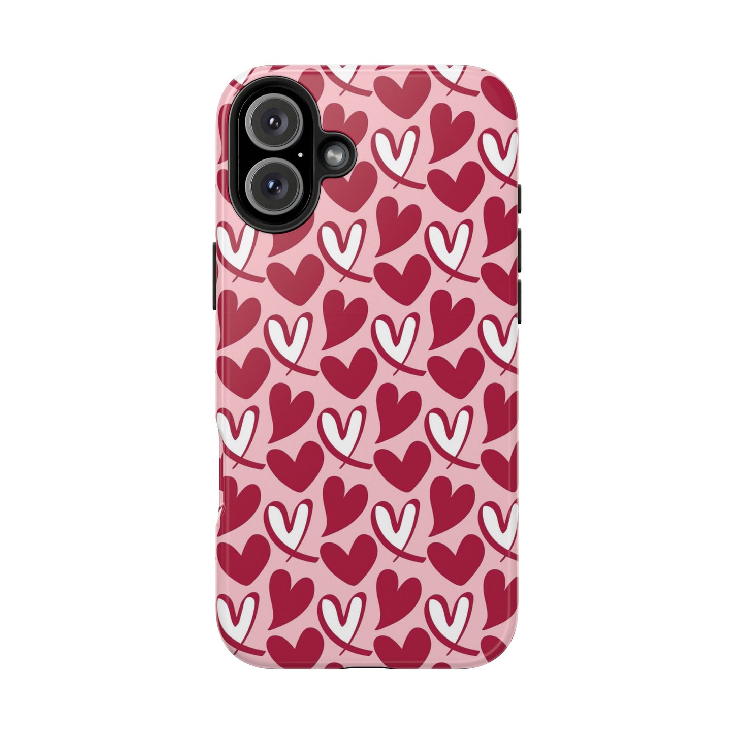 Hand-Drawn Hearts iPhone Case