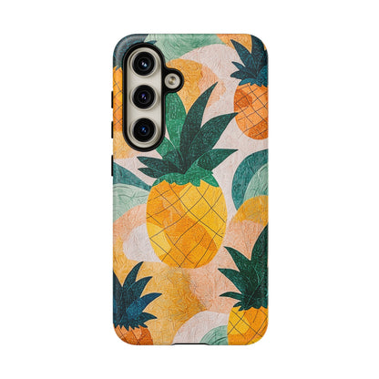 Tropical Pineapple Samsung Galaxy Case – Vibrant Fruit Design, Tough Dual - Layer Protection - BOGO Cases