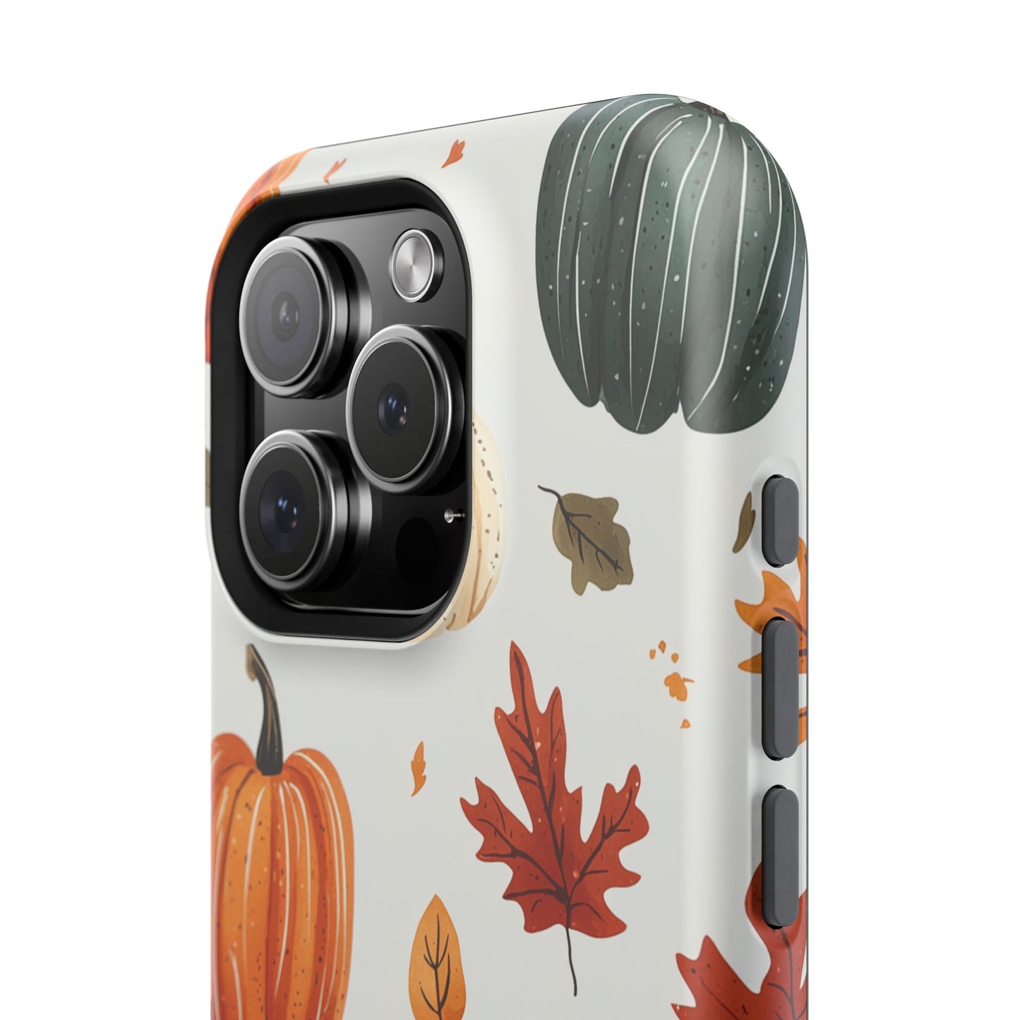 Autumn Pumpkin MagSafe iPhone Case – Fall Leaves and Harvest Design