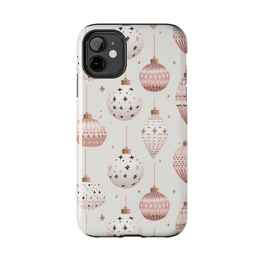 Blush Pink Holiday Ornaments - iPhone Series Case