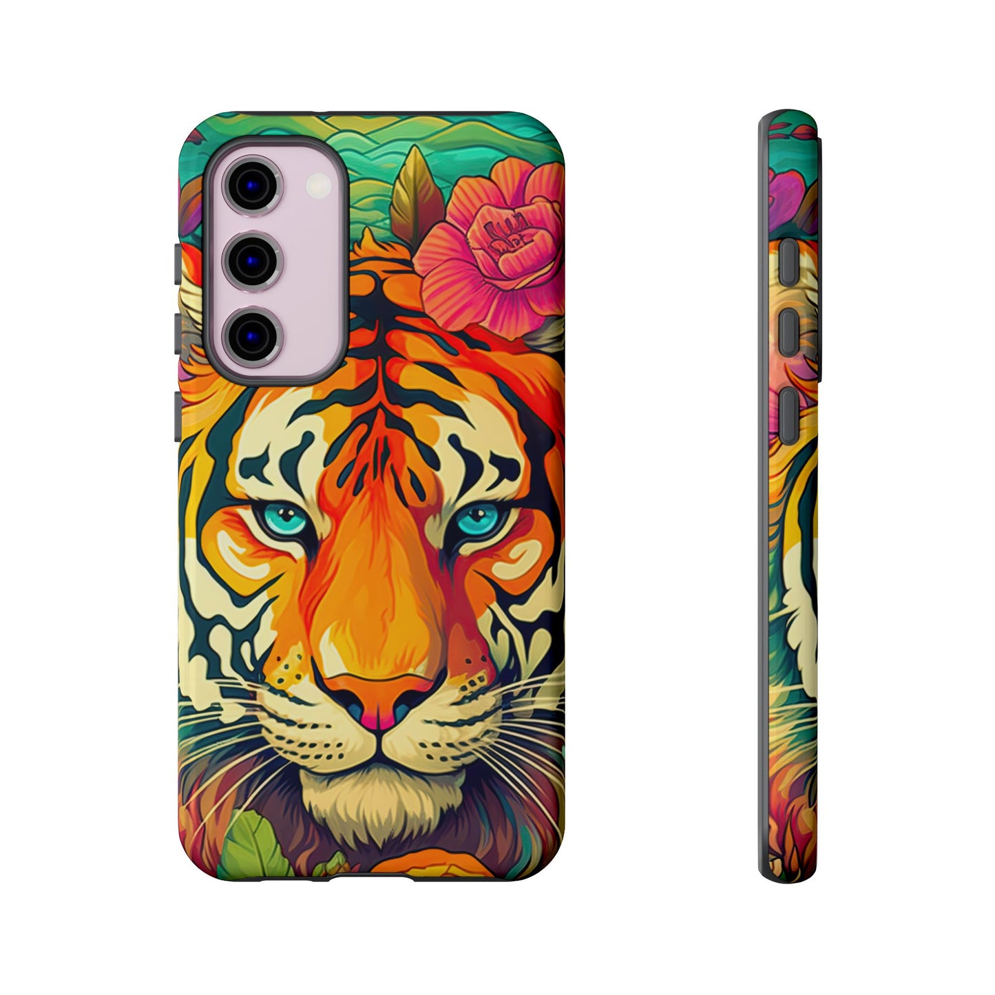 Fierce Rainbow Tiger Art - Samsung Galaxy Case