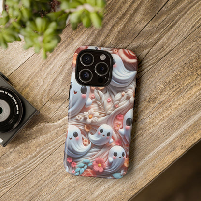 Clay Ghosts Phone Case - Whimsical Floral Protection