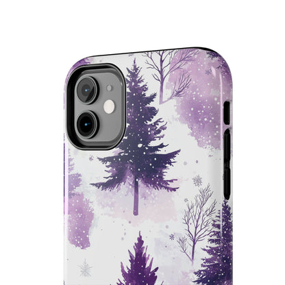 Purple Snowy Forest - iPhone Series Case