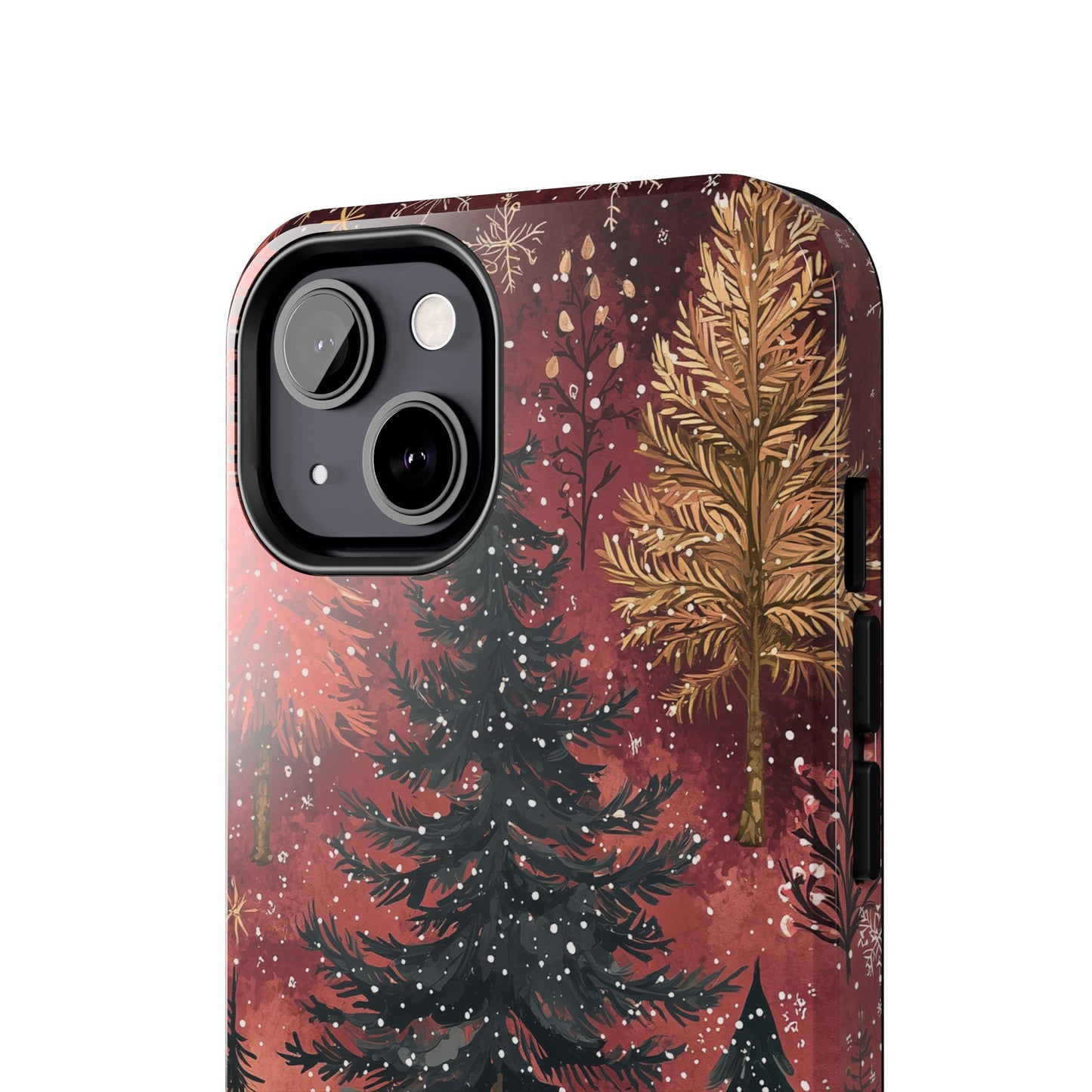 Rustic Red Winter Forest - iPhone Series Case