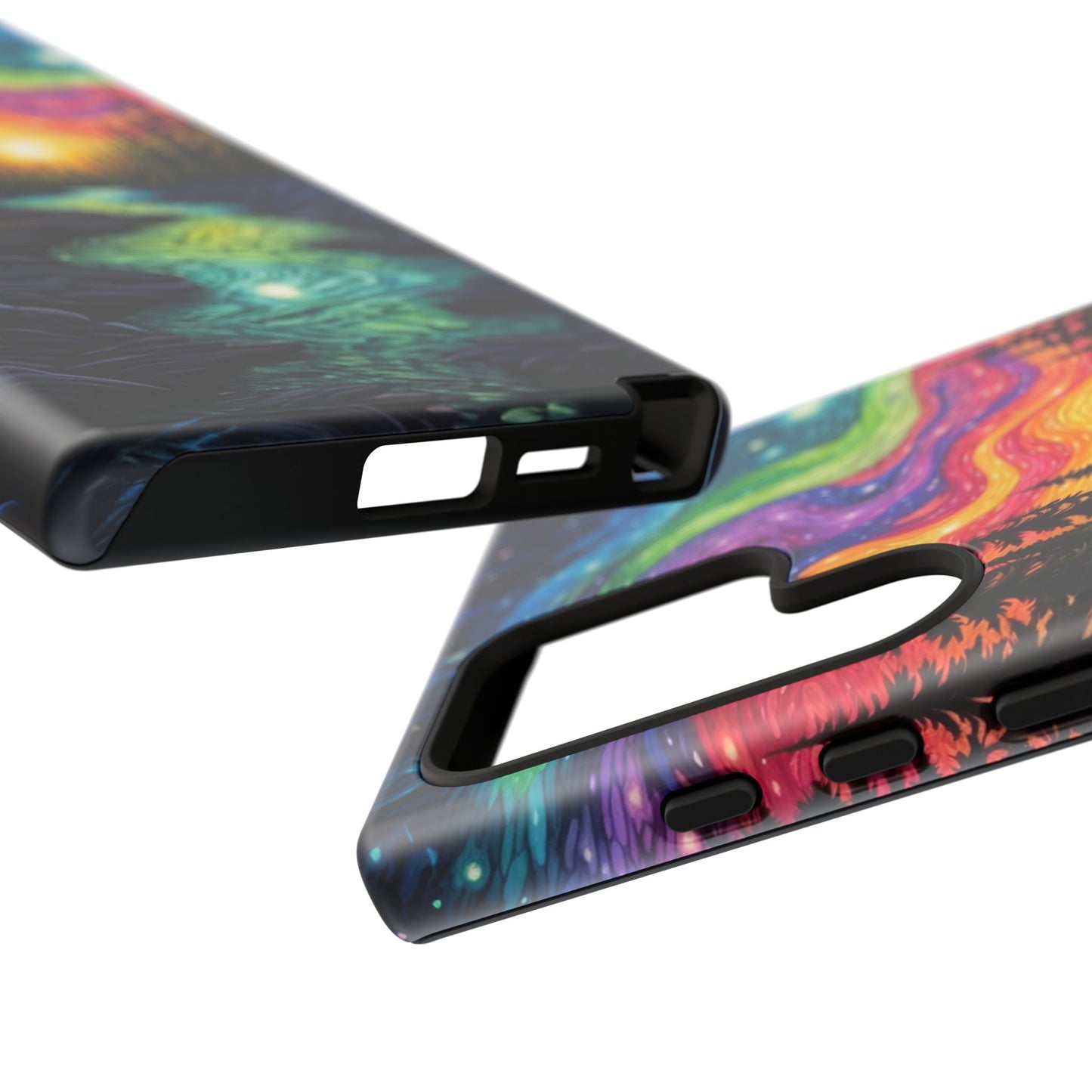 Celestial Nightscape Samsung Galaxy Case – Vibrant River and Starry Sky Design