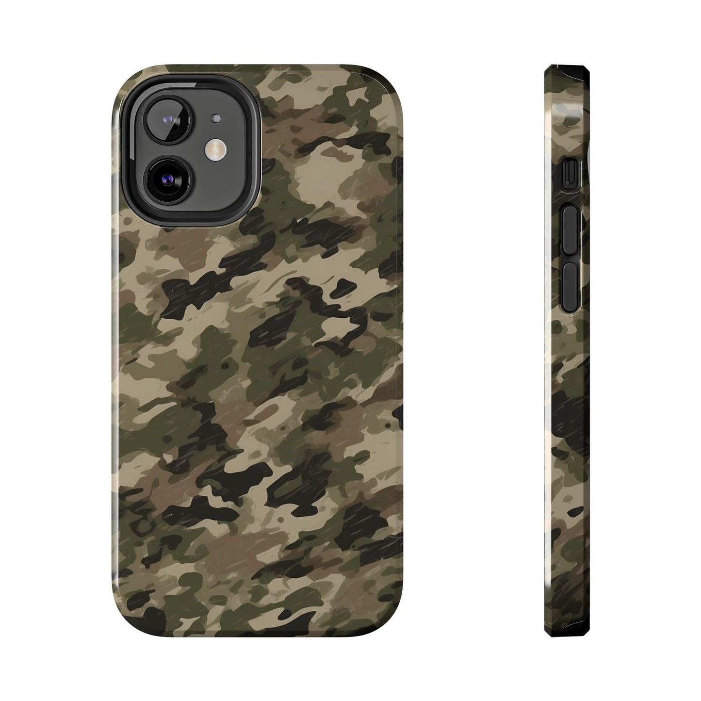 Classic Light Brown Camouflage – Durable iPhone Case with Timeless Design