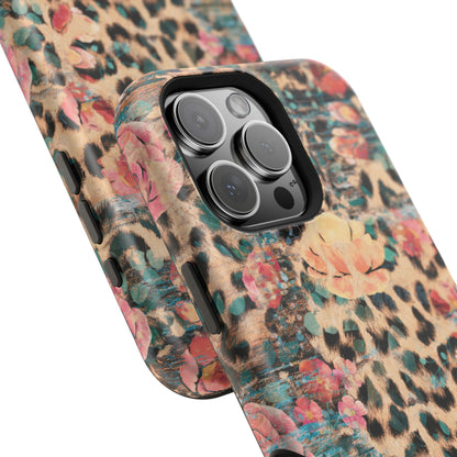 Rustic Floral Leopard - MagSafe iPhone Series Case