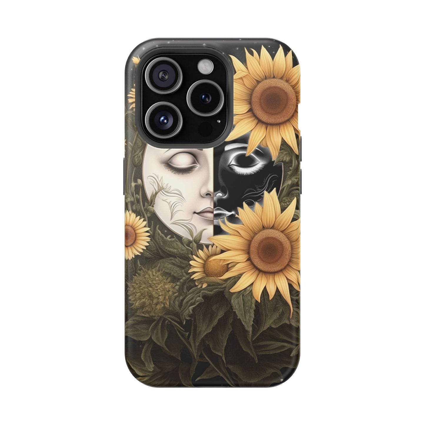 Sunflower Moon and Stars MagSafe Case – Ethereal Art