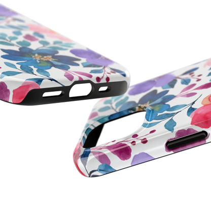 Mystic Bloom – iPhone Case with Elegant Watercolor Floral Design