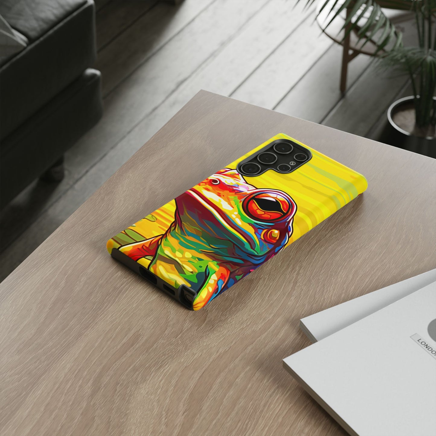 Vibrant Rainbow Frog Design – Samsung Galaxy Case