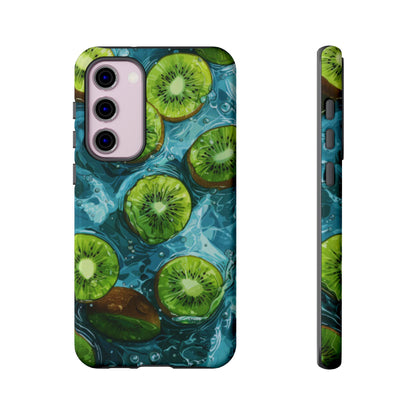 Tropical Kiwi Splash Samsung Galaxy  Case – Tough Dual-Layer, Vibrant Summer Design