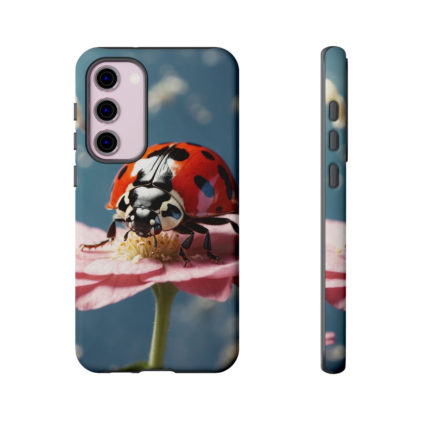 Samsung Galaxy Case: Floral Ladybug Delight