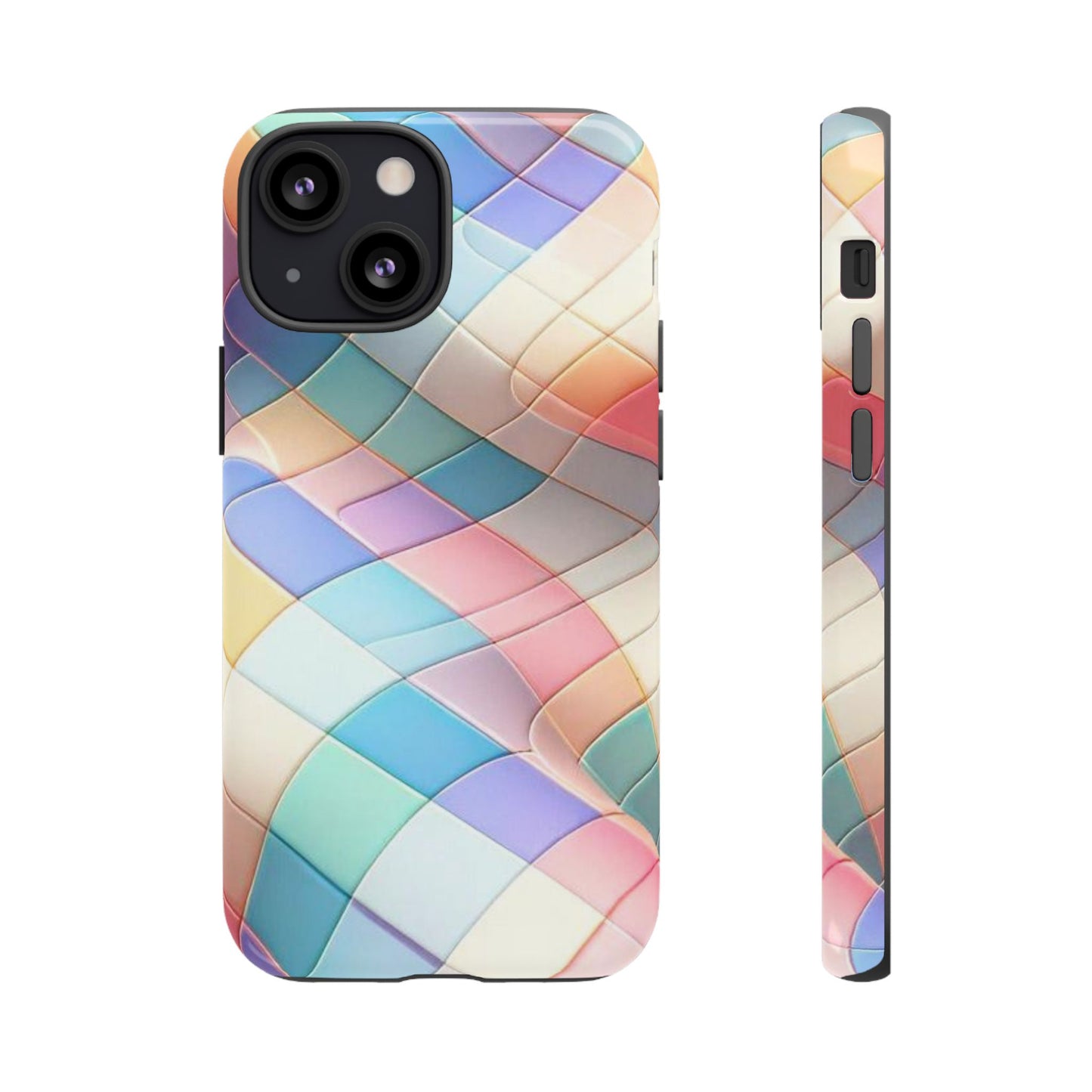 Pastel Prism Plaid iPhone Case