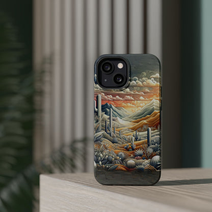 Rugged Elegance Cactus iPhone Case