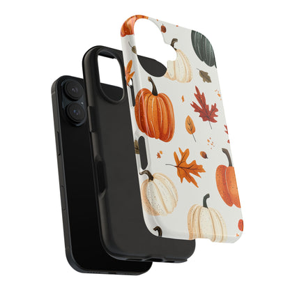 Autumn Pumpkin iPhone Case – Fall Leaves and Harvest Design