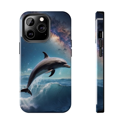 Dolphin Galaxy Splash - iPhone Case