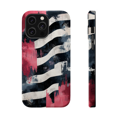 MagSafe iPhone Case: Blood Zebra – Bold Red & Black Pattern