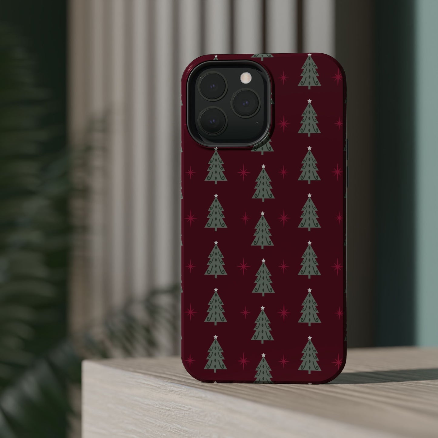 Retro Christmas Tree Pattern – MagSafe iPhone Series Case