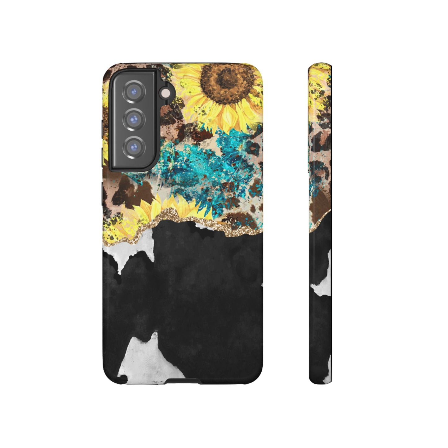 Rustic Sunflower Leopard Glam - Samsung Galaxy Series Case