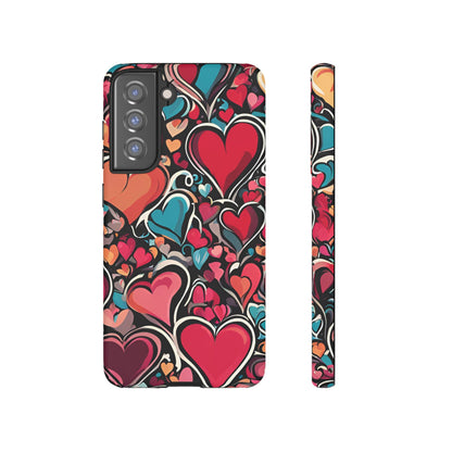 Vibrant Multicolor Heart Art – Samsung Galaxy Case